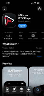 iMPlayer in the App Store